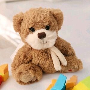 Bukowski Teddy Bear Plush Brown White Scarf Sweden 6” NWT Soft Toy